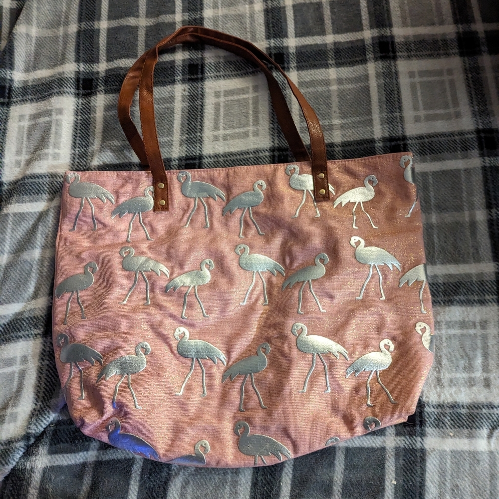 Pink Flamingo Tote Bag